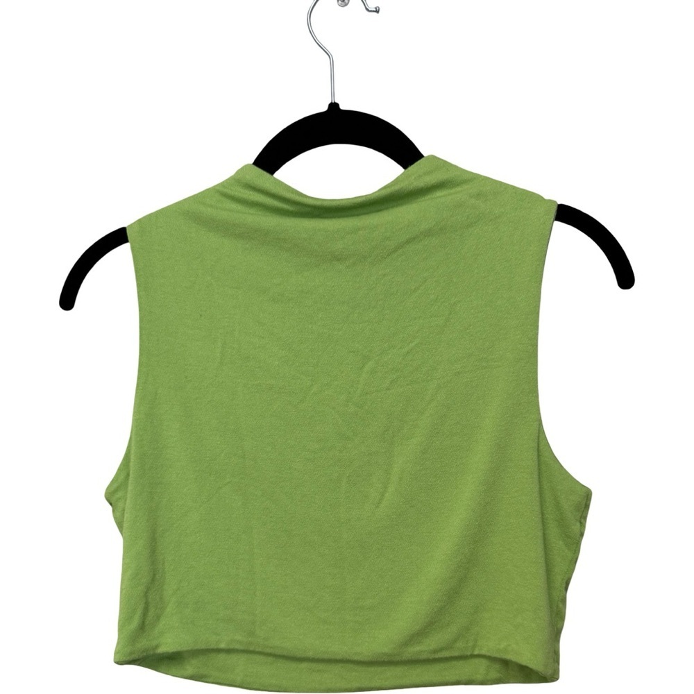NWT! Naked Wardrobe Smooth Mock Neck Crop Top (Large) - Picture 3 of 4
